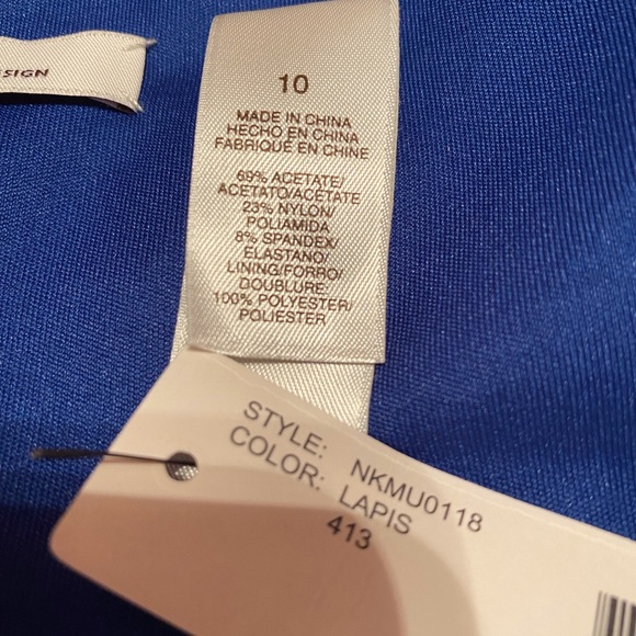 Laundry by Design Lapis spaghetti strap dress sz.10 NWT - Picture 4 of 14